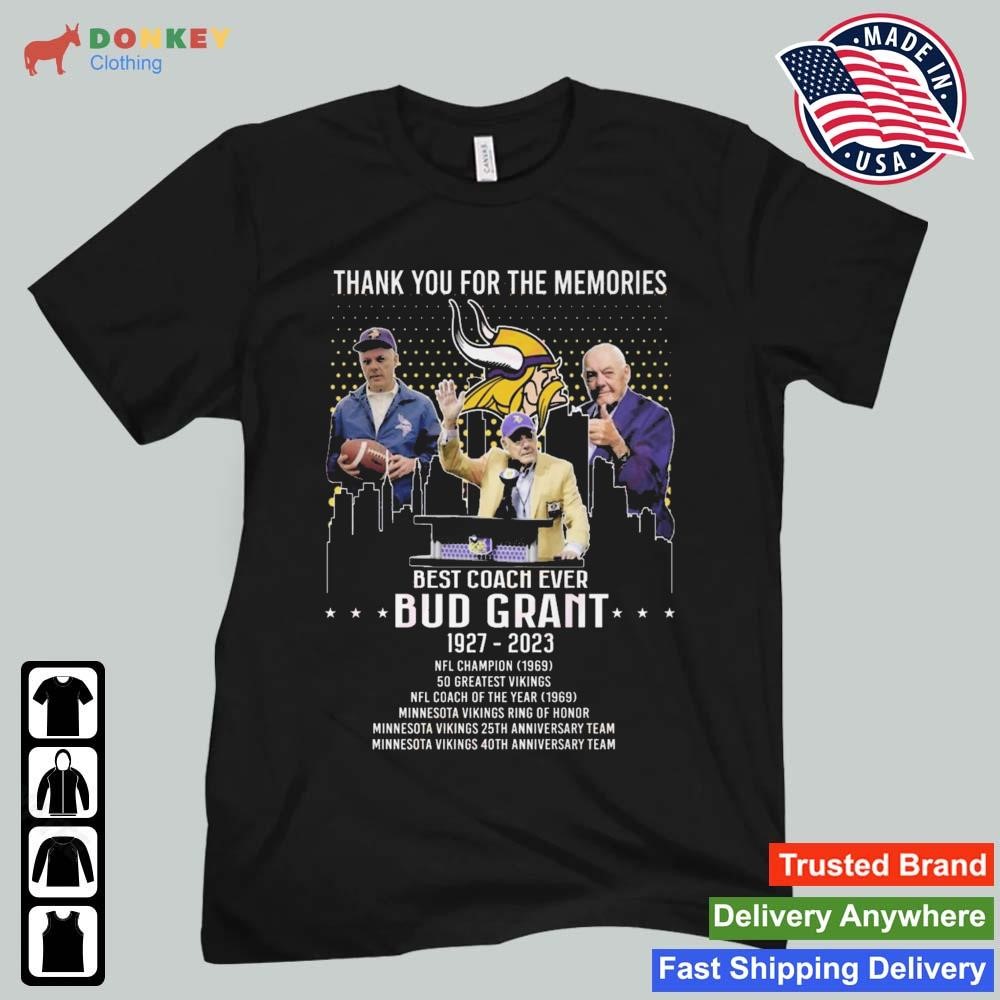 Best Coach Ever Bub Grant 1927-2023 Thank You For The Memories Signature shirt