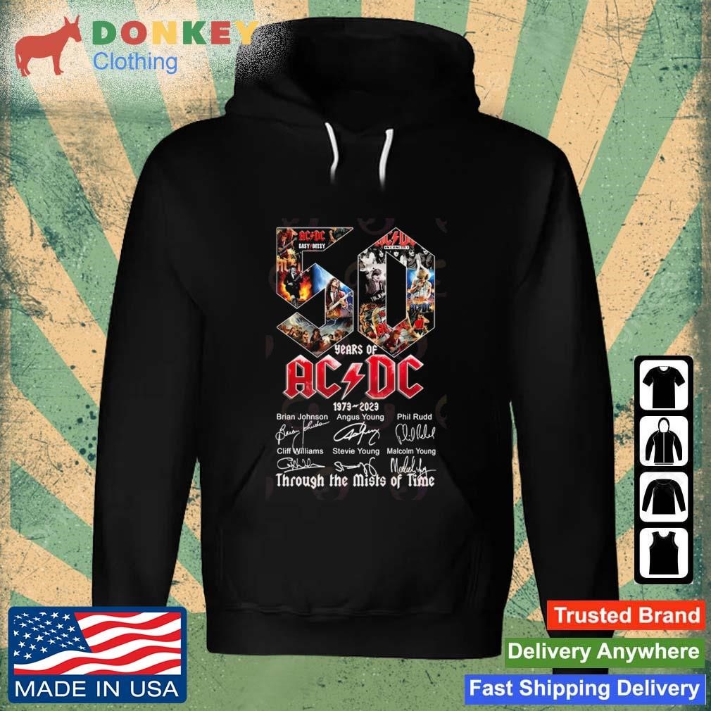 50 Years Of ACDC 1973 – 2023 Through The Mists Of Time Signatures Shirt Hoodie.jpg