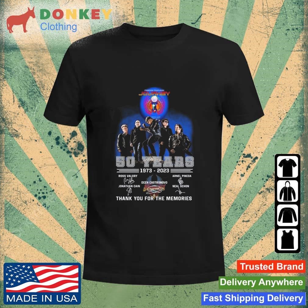 Journey 50 Years 1973 – 2023 Thank You For The Memories Signatures Shirt