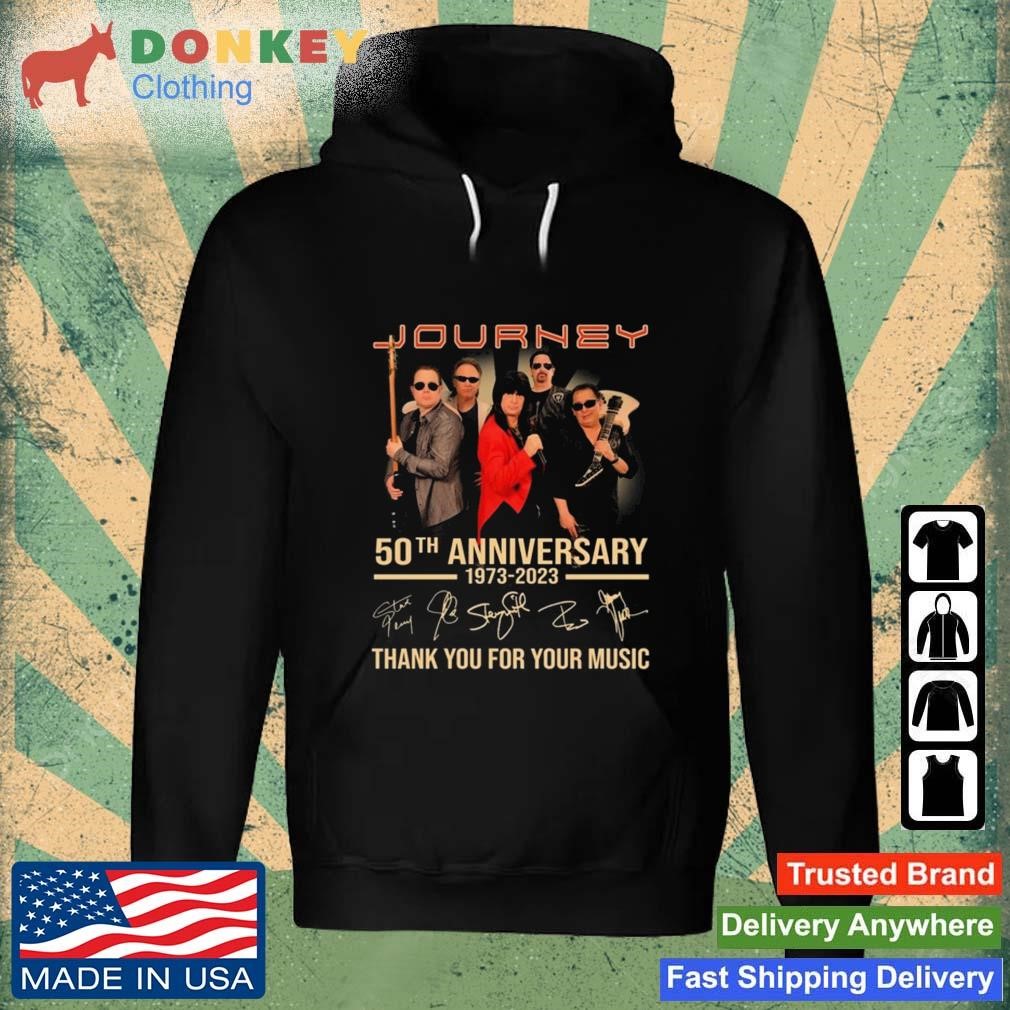 Journey 50th Anniversary 1973 – 2023 Thank You For Your Music Signatures Shirt Hoodie.jpg