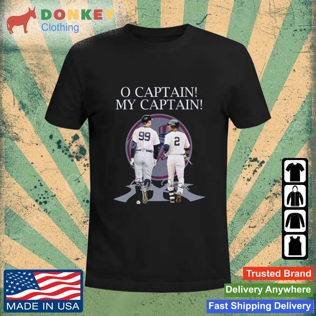 O Captain My Captain New York Yankees Signatures Shirt