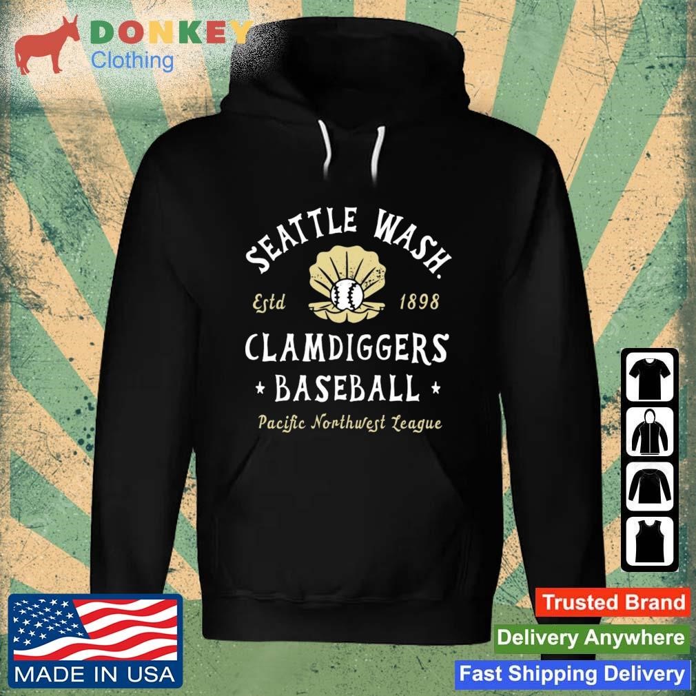 Seattle Clamdiggers Washington Vintage Defunct Baseball Teams Shirt Hoodie.jpg