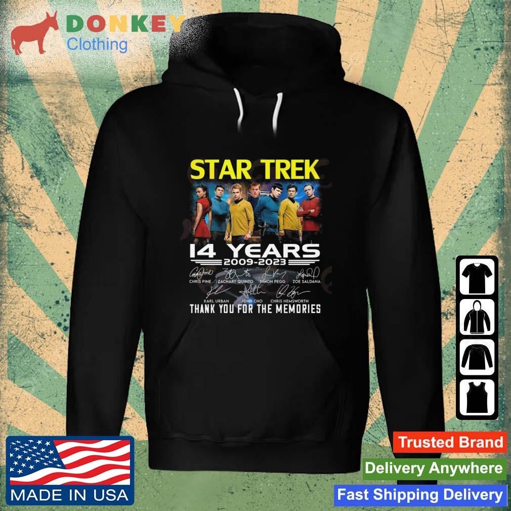 Star Trek 14 Years 2009 – 2023 Thank You For The Memories Signatures Shirt Hoodie.jpg