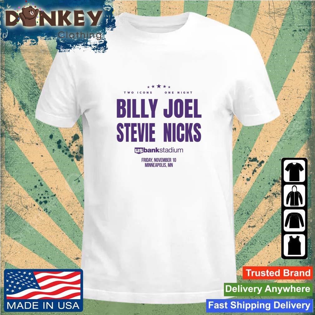 Billy Joel And Stevie Nicks Minneapolis Us Bank Stadium Concerts Shirt