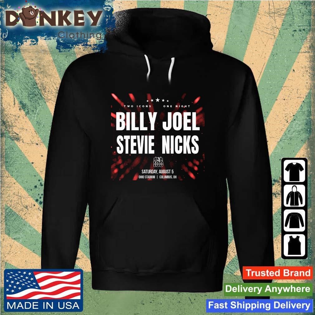 Billy Joel And Stevie Nicks Tour 2023 Two Icon One Night Ohio Stadium Concert Hoodie.jpg