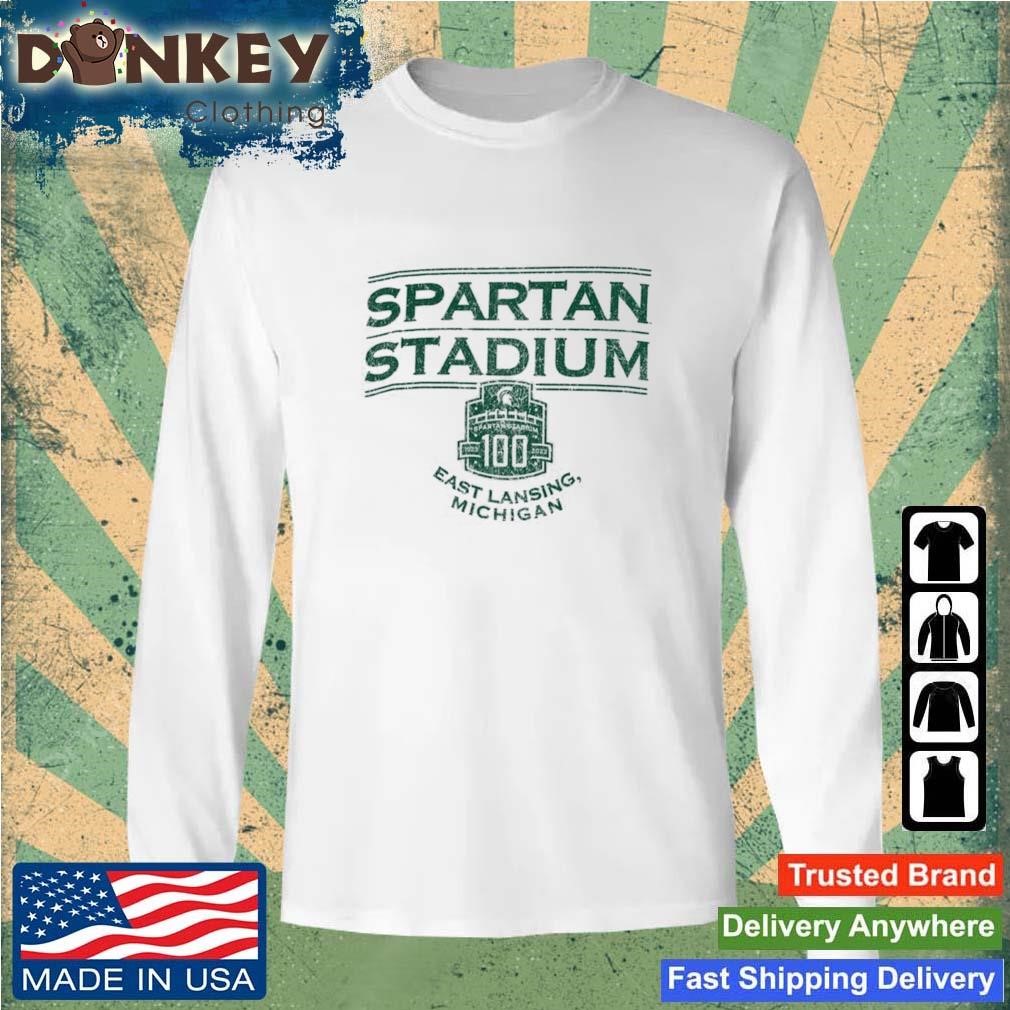 Champion White Michigan State Spartans Spartan Stadium 100th Anniversary Sweatshirt.jpg
