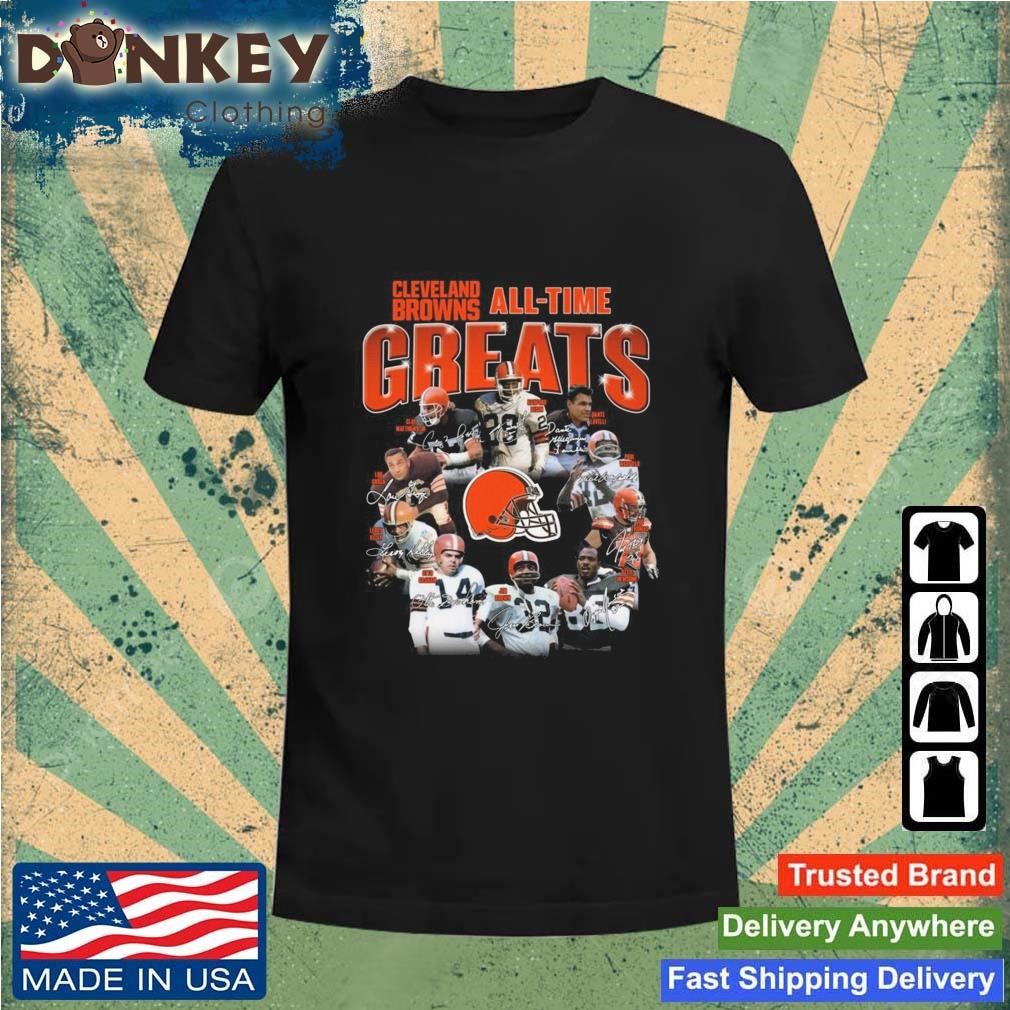 Cleveland Browns All Time Greats Signatures 2023 Shirt