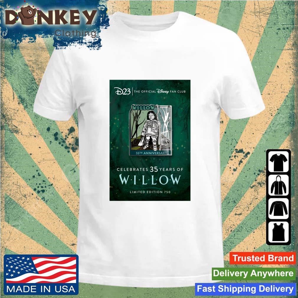 D23-exclusive Willow 35th Anniversary Pin Limited Edition Shirt