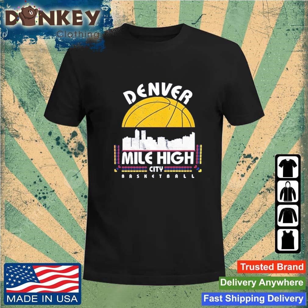 Denver Basketball Retro Mile High City Vintage 2023 Shirt