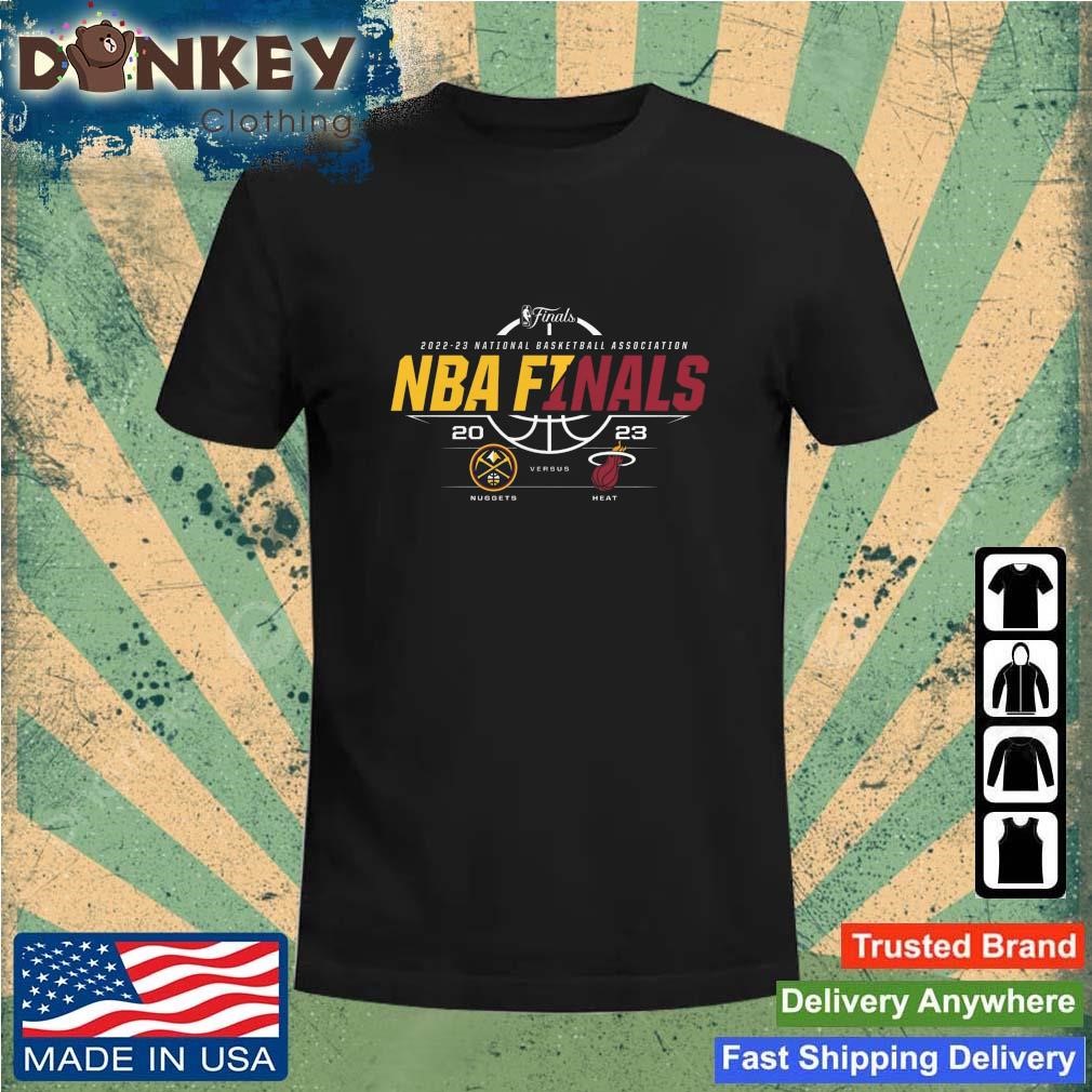 Denver Nuggets vs. Miami Heat 2023 NBA Finals Matchup T-Shirt