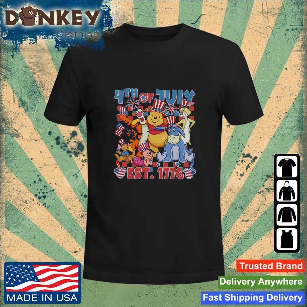 Disney Winnie The Pooh And Friends 4th Of July American Freedom Shirt