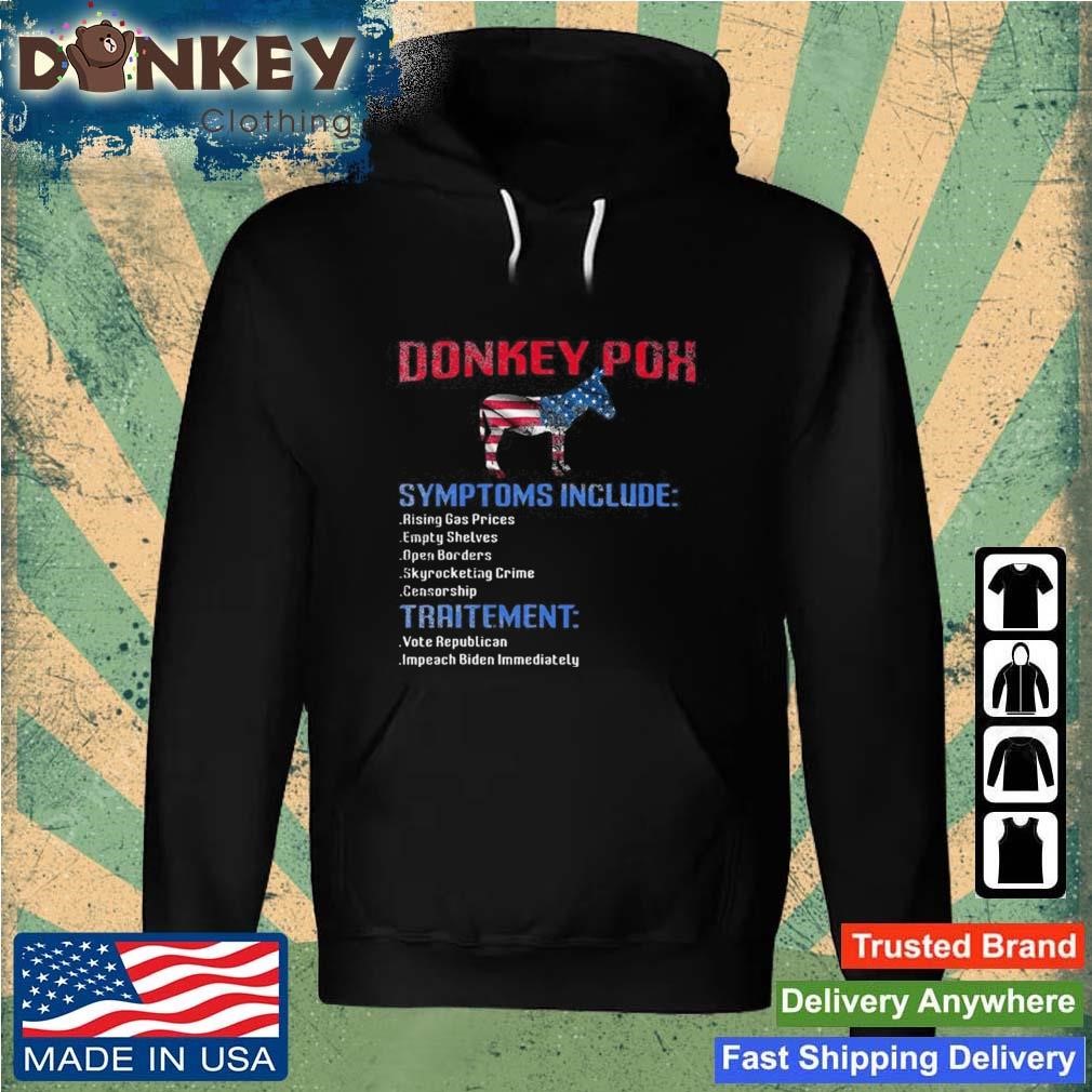 Donkey Pox The Disease Destroys America Donkeypox Retro 2023 Shirt Hoodie.jpg