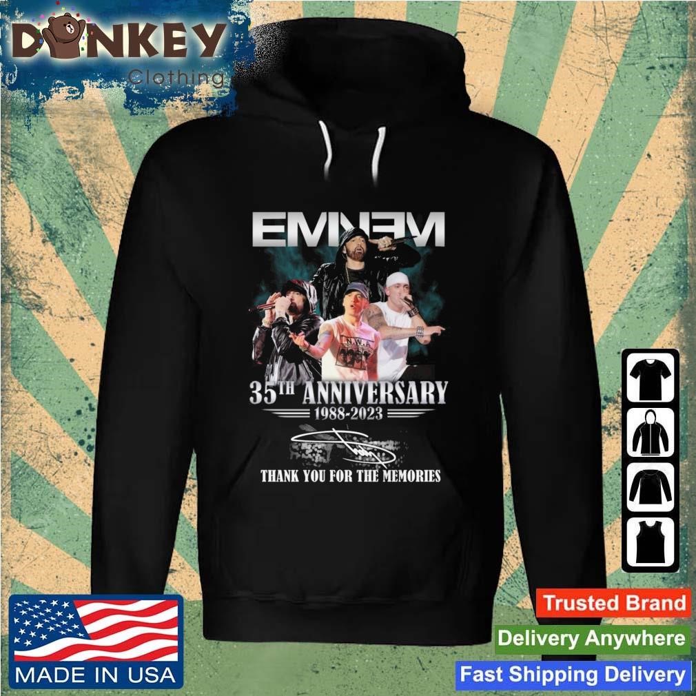 Eminem 35th Anniversary 1988 – 2023 Thank You For The Memories Signature Shirt Hoodie.jpg