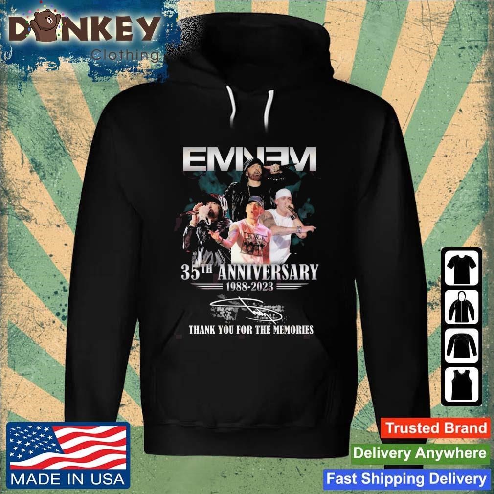 Eminem 35th Anniversary 1988 – 2023 Thank You For The Memories Signatures shirt Hoodie.jpg