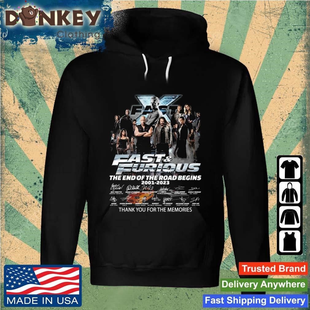Fast & Furious The End Of The Road Begins 2001 – 2023 Signature Thank You For The Memories Hoodie.jpg