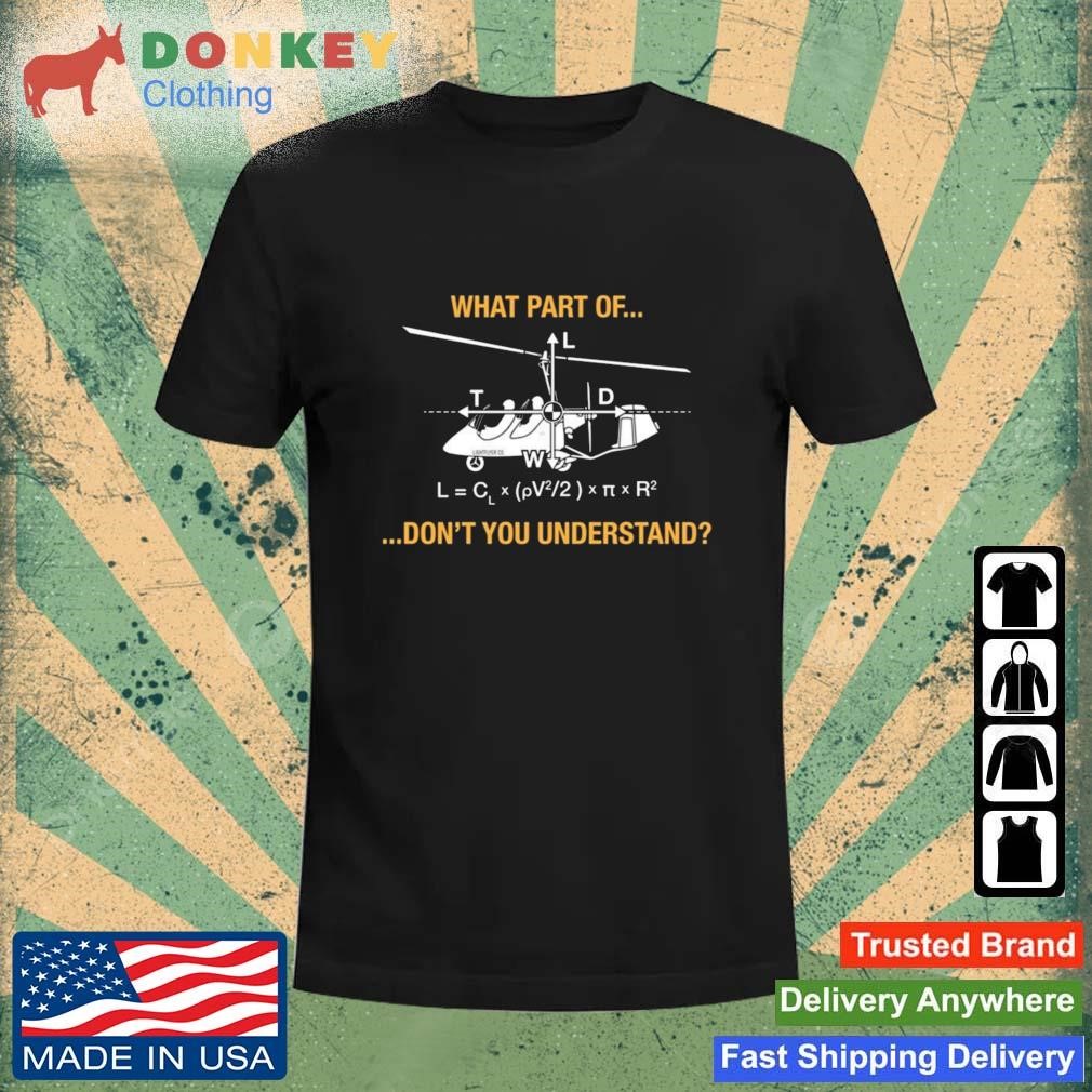 Gyrocopter Lift Equation Pilots Shirt