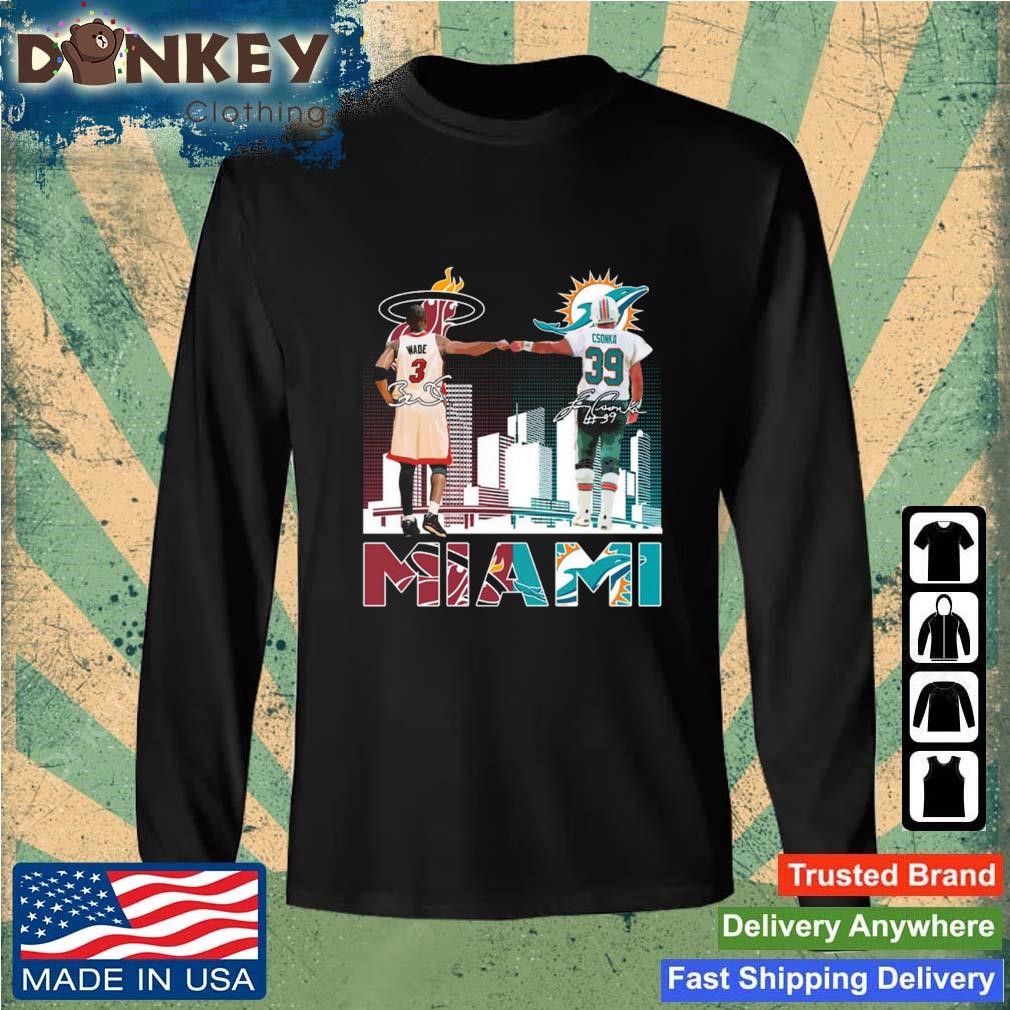 Official Miami Heat And Dolphins City Of Champions Signatures shirt Sweatshirt.jpg
