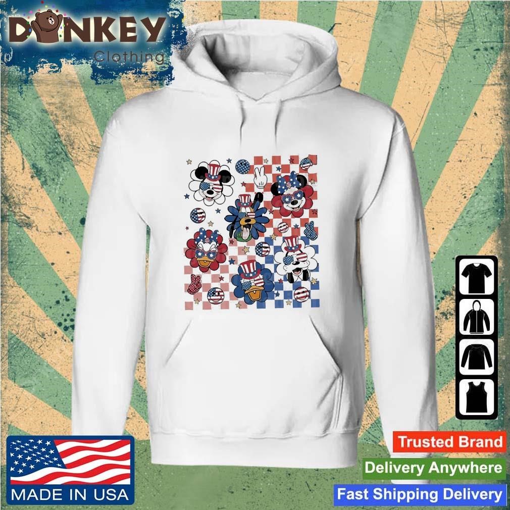 Original Retro Mickey And Friends Checkered 4th Of July 2023 Shirt Hoodie.jpg