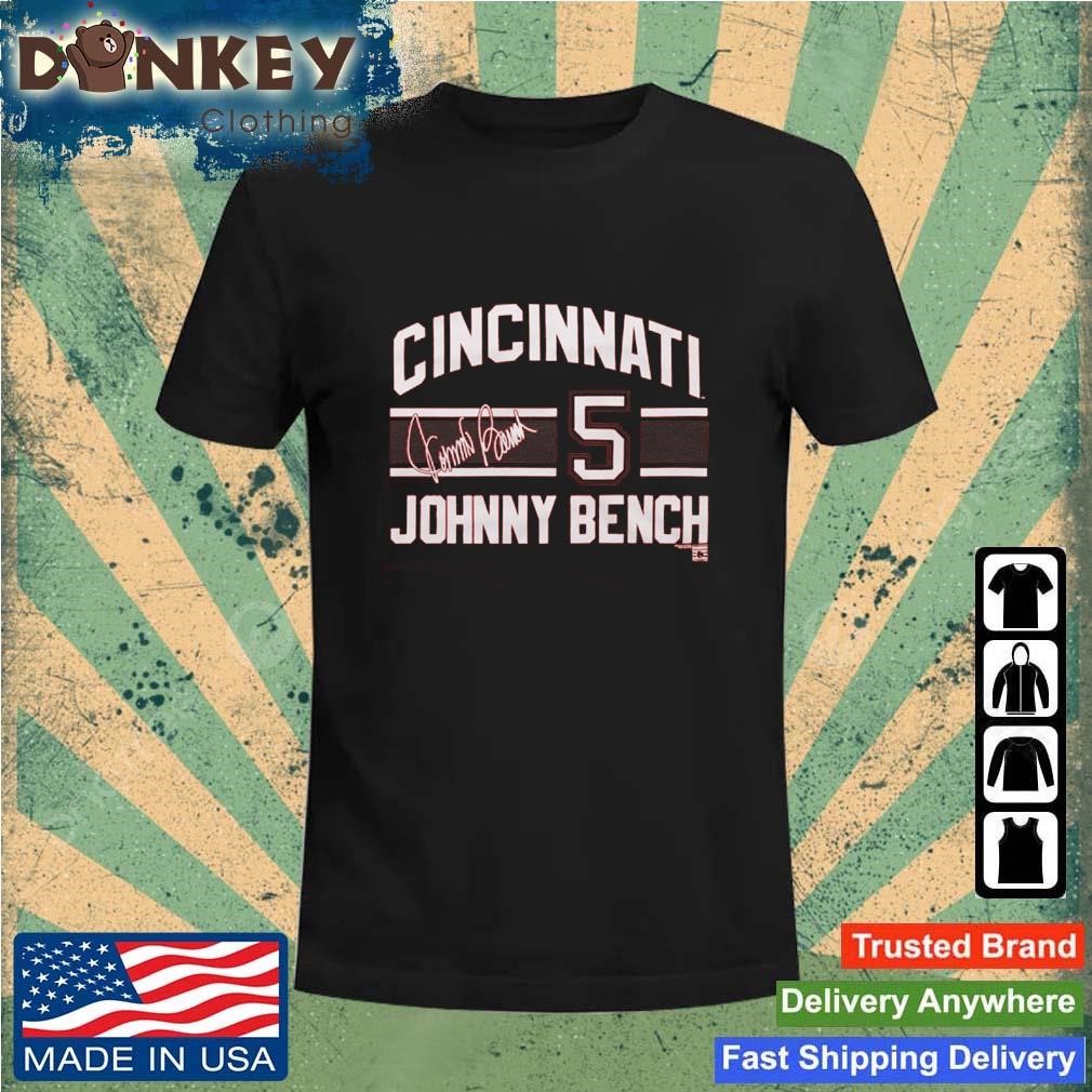 Reds Johnny Bench Signature Jersey Shirt