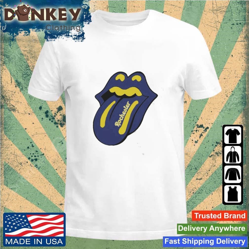 Rochester Lips Yellowjackets Rolling Stones Parody Shirt